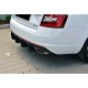 Задній дифузор DPT V-5 (SD, чорний матовий) для Skoda Octavia III A7 2013-2019рр