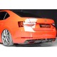 Задній дифузор DPT V-1 (чорний глянець) для Skoda Superb 2015-2024 рр