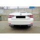 Задній дифузор DPT V-2 (чорний глянець) для Skoda Superb 2015-2024 рр