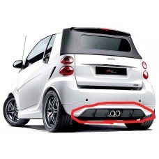 Задній дифузор DPT (чорний глянець) для Smart 2014- рр