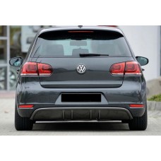 Задний диффузор DPT V-3 (черный глянец) для Volkswagen Golf 6