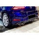 Задний диффузор DPT V-1 (2017-2019, черный глянец) для Volkswagen Golf 7/E-Golf