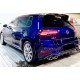 Задний диффузор DPT V-1 (2017-2019, черный глянец) для Volkswagen Golf 7/E-Golf
