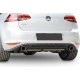Задній дифузор DPT V-2 (для GTI, 2012-2017, чорний глянець) для Volkswagen Golf 7/E-Golf