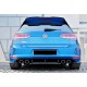 Задний диффузор DPT V-4 (для R/R-Line, 2012-2019, черный матовый) для Volkswagen Golf 7/E-Golf