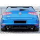 Задний диффузор DPT V-4 (для R/R-Line, 2012-2019, черный матовый) для Volkswagen Golf 7/E-Golf