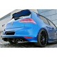 Задний диффузор DPT V-4 (для R/R-Line, 2012-2019, черный матовый) для Volkswagen Golf 7/E-Golf