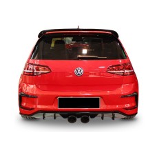 Задній дифузор DPT V-7 (2012-2017, чорний глянець) для Volkswagen Golf 7/E-Golf