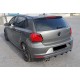 Задний диффузор DPT (2014-2017, черный глянец) для Volkswagen Polo