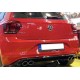 Задний диффузор DPT V-1 (черный глянец) для Volkswagen Polo 2017- рр
