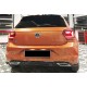Задний диффузор DPT V-3 (черный глянец) для Volkswagen Polo 2017- рр