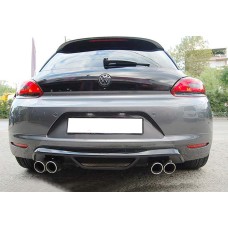 Задній дифузор DPT V-1 (2008-2013, чорний глянець) для Volkswagen Scirocco