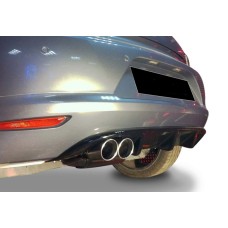 Задній дифузор DPT V-3 (2008-2013, чорний глянець) для Volkswagen Scirocco