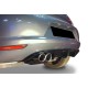 Задний диффузор DPT V-3 (2008-2013, черный глянец) для Volkswagen Scirocco