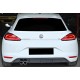 Задний диффузор DPT V-5 (2014-2017, черный глянец) для Volkswagen Scirocco