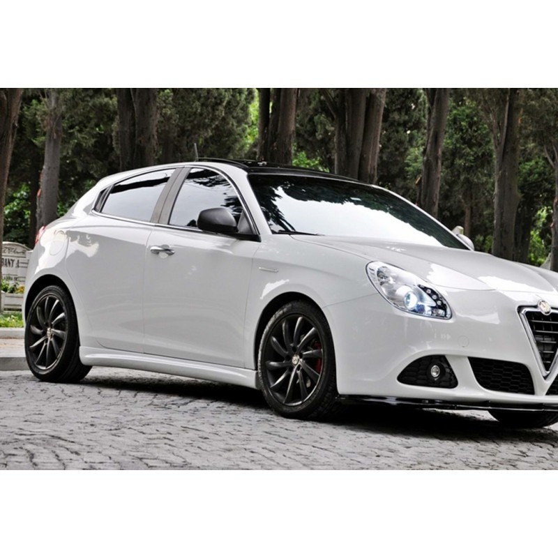 Бокові пороги DPT (чорний глянець) для Alfa Romeo Giulietta