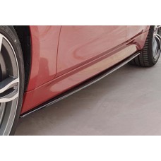 Боковые пороги DPT V-4 (черный глянец) для BMW 3 серия F-30/31/34 2012-2019 гг