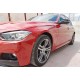 Бокові пороги DPT V-4 (чорний глянець) для BMW 3 серія F-30/31/34 2012-2019 рр