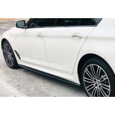 Боковые пороги DPT V-1 (черный глянец) для BMW 5 серия G30/31 2017-2023 гг