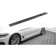 Бокові пороги DPT V-2 (чорний глянець) для BMW 5 серія G30/31 2017-2023 рр