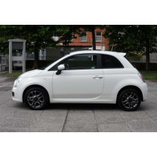 Бокові пороги DPT (чорний глянець) для Fiat 500/500L