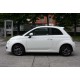 Бокові пороги DPT (чорний глянець) для Fiat 500/500L