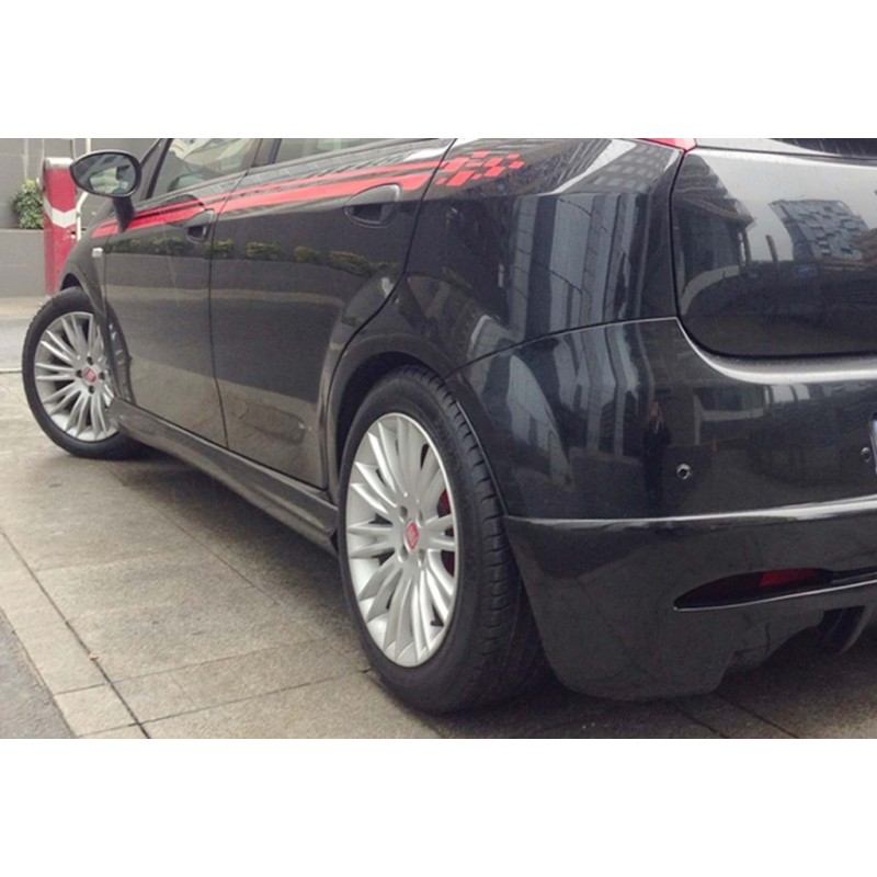 Боковые пороги DPT (2012-2018, Под покраску) для Fiat Punto Grande/EVO