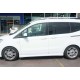 Боковые пороги DPT (черный глянец) для Ford Courier 2014-2023 гг