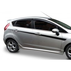 Боковые пороги DPT V-1 (HB, Под покраску) для Ford Fiesta 2008-2017 гг
