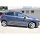 Бокові пороги DPT V-3 (HB, чорний глянець) для Ford Fiesta 2008-2017 рр