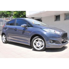Бокові пороги DPT V-3 (HB, чорний глянець) для Ford Fiesta 2008-2017 рр