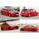 Бокові пороги DPT (SD, 2015-2017, чорний глянець) для Ford Focus III рр