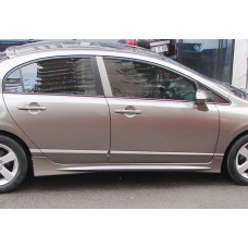 Боковые пороги DPT (под покраску) для Honda Civic Sedan VIII 2006-2011 гг