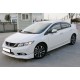 Боковые пороги DPT (под покраску) для Honda Civic Sedan IX 2011-2016 гг