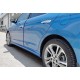 Боковые пороги DPT (черный глянец) для Hyundai Elantra (AD) 2015-2020 гг