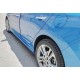 Боковые пороги DPT (черный глянец) для Hyundai Elantra (AD) 2015-2020 гг