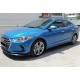 Боковые пороги DPT (черный глянец) для Hyundai Elantra (AD) 2015-2020 гг
