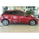 Бокові пороги DPT (2014-2020, чорний глянець) для Hyundai I-20 рр