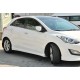 Бокові пороги DPT (чорний глянець) для Hyundai I-30 2012-2017 рр