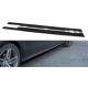 Боковые пороги DPT (черный глянец) для Mercedes E-сlass W213 2016-2023 гг