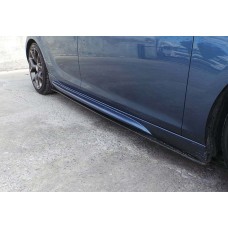 Боковые пороги DPT V-1 (под покраску) для Opel Astra J 2009-2015 гг