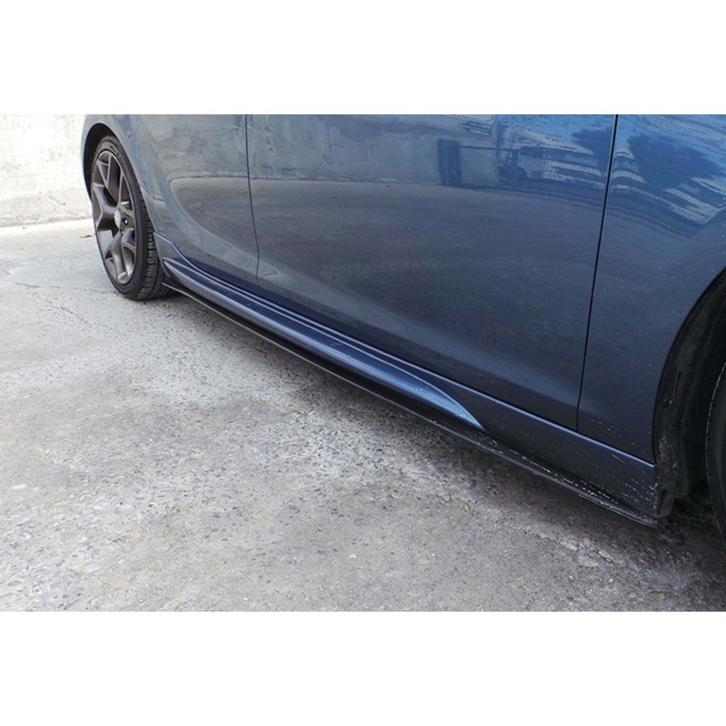 Бокові пороги DPT V-1 (під фарбування) для Opel Astra J 2009-2015 рр