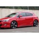 Бокові пороги DPT V-2 (чорний глянець) для Opel Astra J 2009-2015 рр