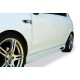 Бокові пороги DPT V-2 (чорний глянець) для Opel Corsa D 2007-2014 рр