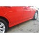 Бокові пороги DPT (чорний глянець) для Opel Corsa E 2015-2019 рр