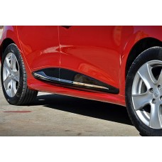 Боковые пороги DPT V-2 (под покраску) для Renault Clio IV 2012-2019 гг