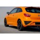 Бокові пороги DPT V-1 (Coupe, чорний глянець) для Seat Ibiza 2010-2017 рр