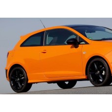 Бокові пороги DPT V-1 (Coupe, чорний глянець) для Seat Ibiza 2010-2017 рр