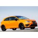 Бокові пороги DPT V-1 (Coupe, чорний глянець) для Seat Ibiza 2010-2017 рр