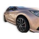 Бокові пороги DPT V-1 (чорний глянець) для Seat Ibiza 2017- рр